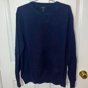 Men’s Sz XL J Crew navy blue crewneck sweater